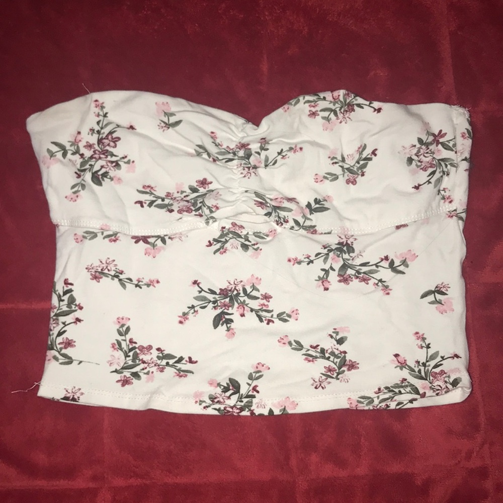 Floral tube top